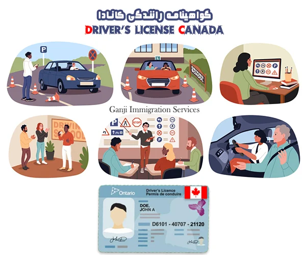 گواهینامه رانندگی کانادا Driver's license2025 گواهینامه رانندگی کانادا Driver's license2025